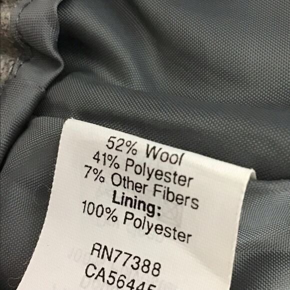 J CREW Gray Wool Woven Tweed Pull On Sidewalk Market Skirt sz 0 - Picture 9 of 9